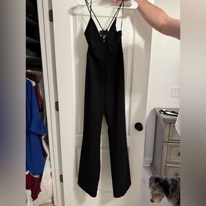 Socialite Black Strappy Jumpsuit